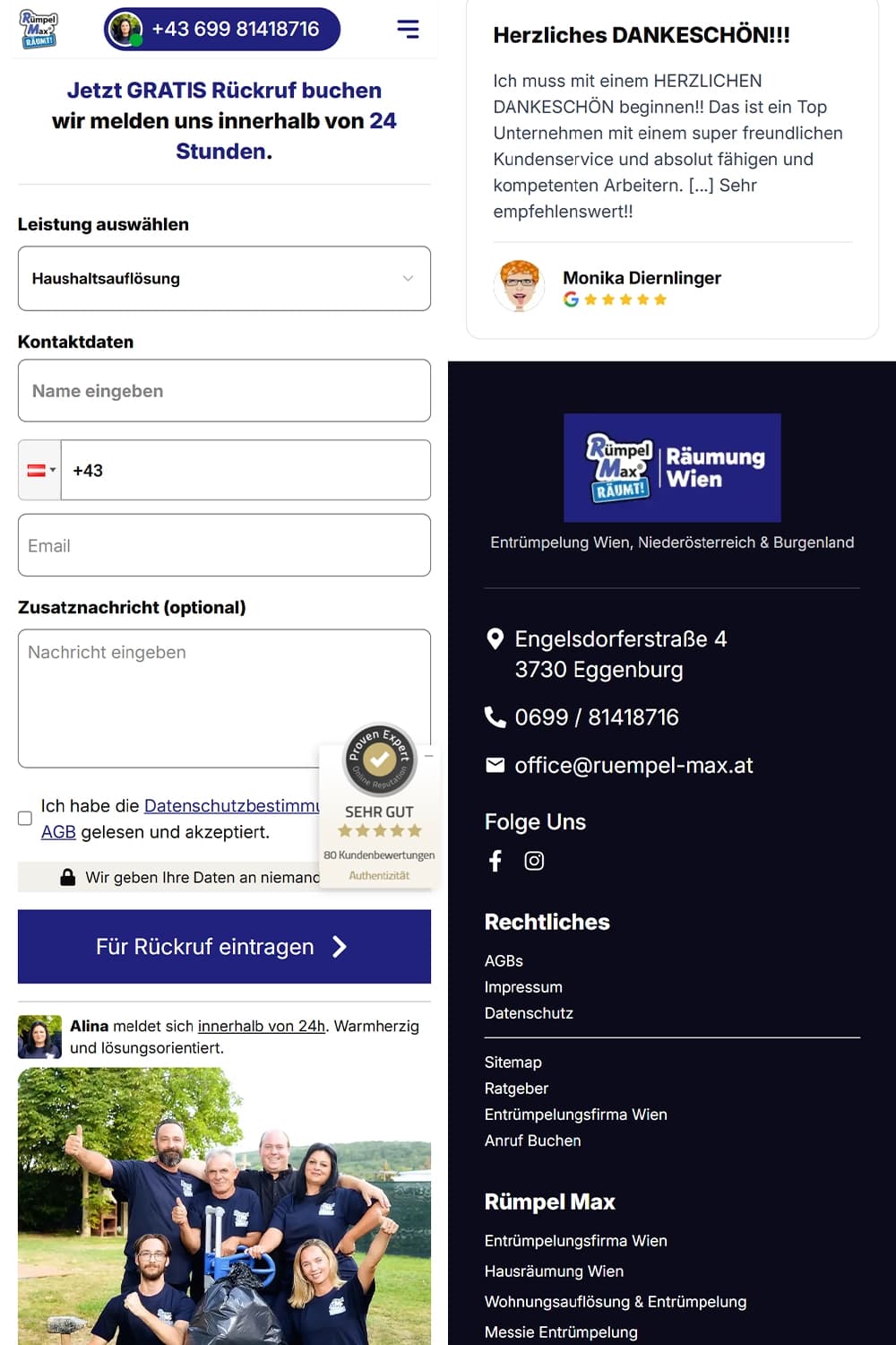 Mobile UX: Sticky-CTA und vereinfachte Kontaktwege
