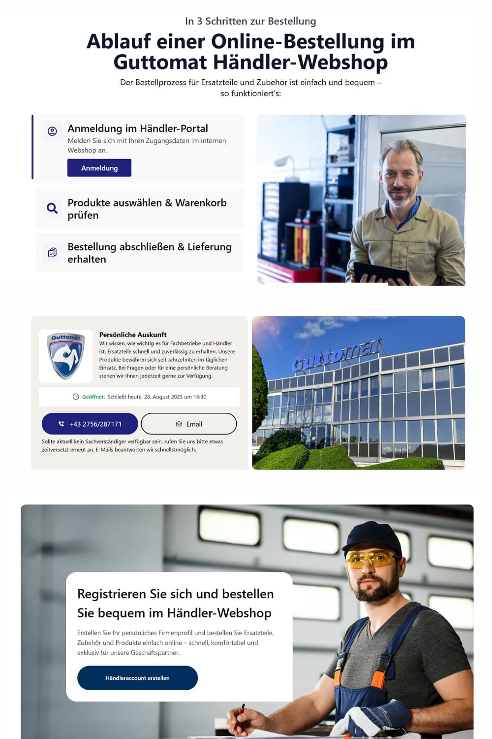 Produktdetail mit Varianten und Kompatibilitätsangaben